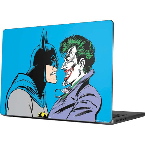 DC Comics The Joker vs Batman Vintage art Apple MacBook Pro 14-inch Skin