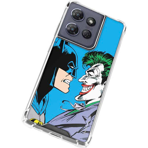 DC Comics The Joker vs Batman Vintage art Moto G Play 5G (2025) Clear Case