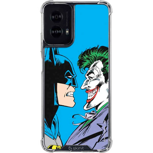 DC Comics The Joker vs Batman Vintage art Moto G Power 5G (2024) Clear Case