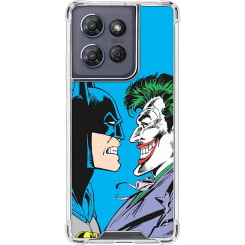 DC Comics The Joker vs Batman Vintage art Moto G Power 5G (2025) Clear Case