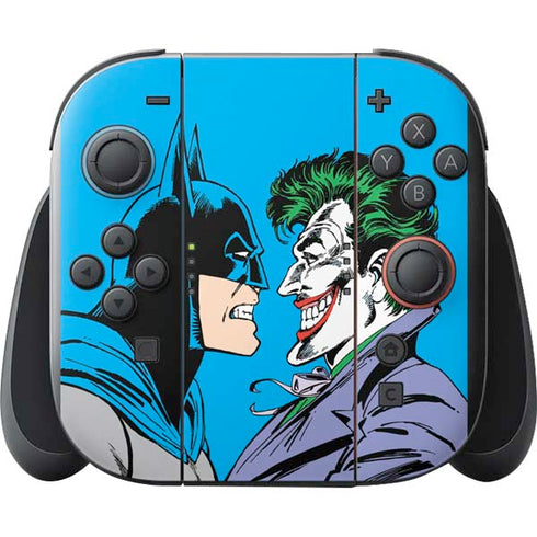 DC Comics The Joker vs Batman Vintage art Nintendo Switch 2 (2025) with Joy-Con Skin