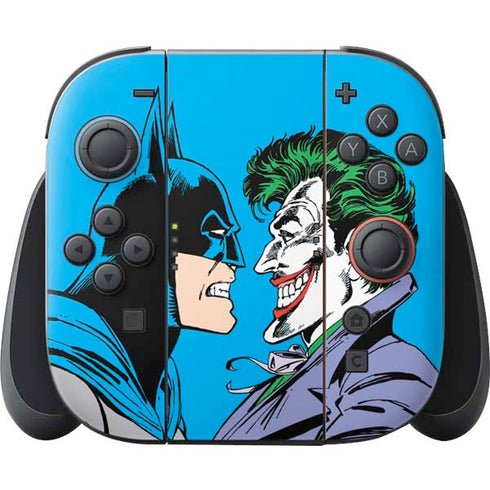 DC Comics The Joker vs Batman Vintage art Nintendo Switch 2 (2025) Joy-Con Controller Skin