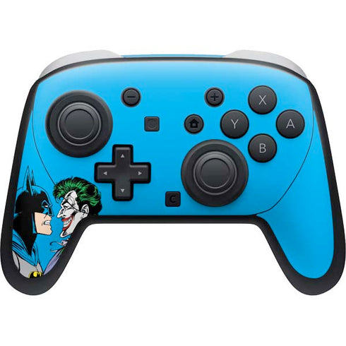 DC Comics The Joker vs Batman Vintage art Nintendo Switch 2 (2025) Pro Controller Skin