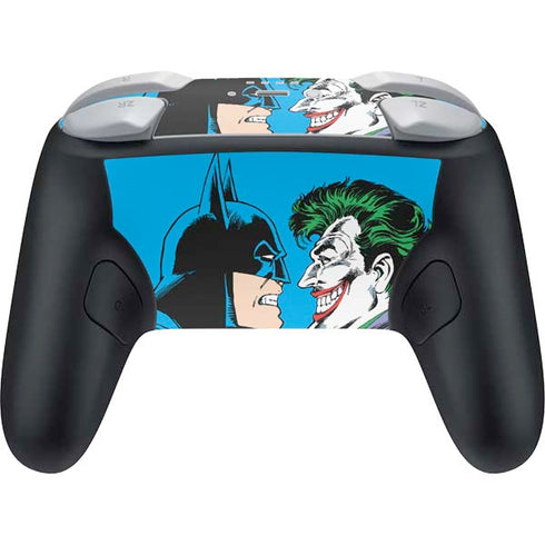 DC Comics The Joker vs Batman Vintage art Nintendo Switch 2 (2025) Pro Controller Skin