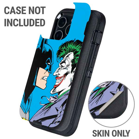 DC Comics The Joker vs Batman Vintage art Otterbox Defender iPhone Skin