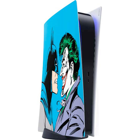 DC Comics The Joker vs Batman Vintage art PlayStation PS5 Skins