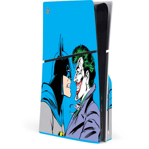 DC Comics The Joker vs Batman Vintage art PlayStation PS5 Skins
