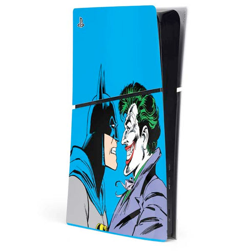 DC Comics The Joker vs Batman Vintage art PlayStation PS5 Skins