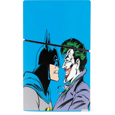 DC Comics The Joker vs Batman Vintage art PS5 Slim Digital Edition Console Skin