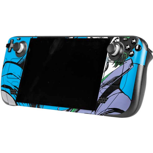 DC Comics The Joker vs Batman Vintage art Steam Deck Handheld Gaming Computer OLED Skin