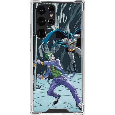 DC Comics The Joker vs Batman Art Galaxy S23 Ultra Clear Case