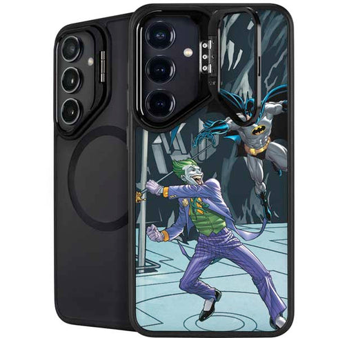 DC Comics The Joker vs Batman Art Galaxy S25 Plus Kickstand Case