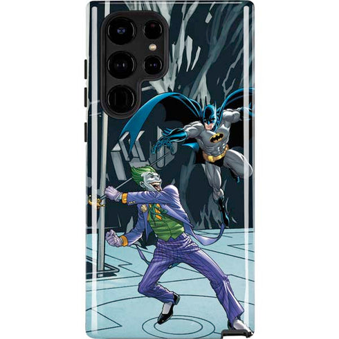 DC Comics The Joker vs Batman Art Galaxy S25 Ultra Impact Case