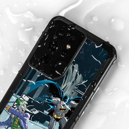 DC Comics The Joker vs Batman Art Galaxy S24 Ultra Waterproof Case