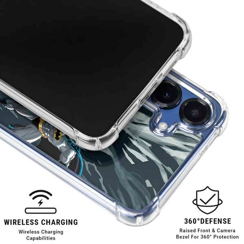 DC Comics The Joker vs Batman Art Galaxy S25 Clear Case