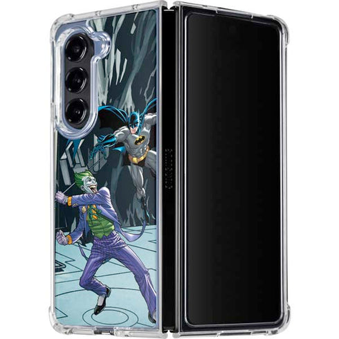 DC Comics The Joker vs Batman Art Galaxy Z Fold5 5G Clear Case