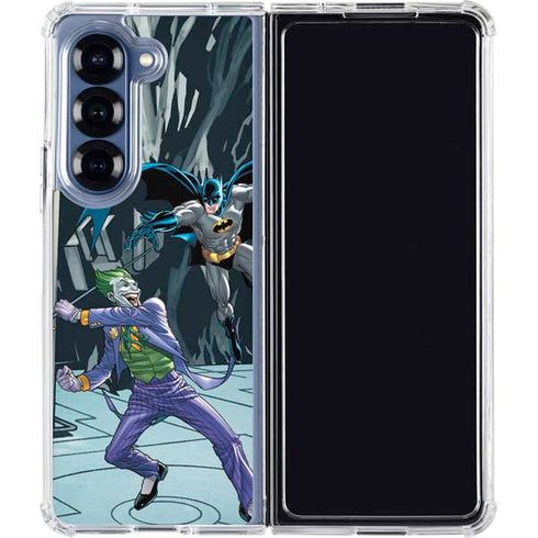 DC Comics The Joker vs Batman Art Galaxy Z Fold6 Clear Case