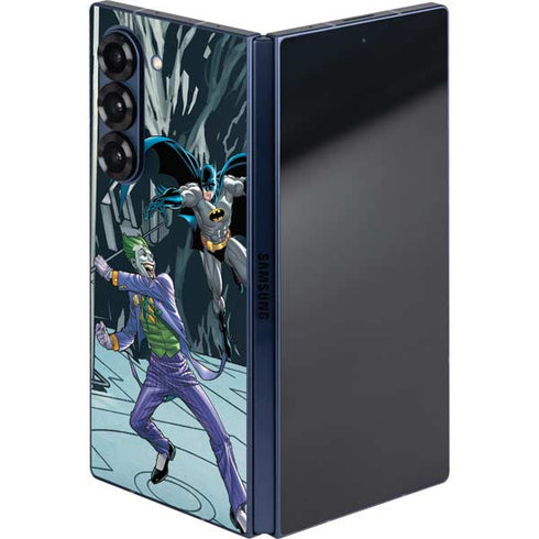 DC Comics The Joker vs Batman Art Galaxy Z Fold6 Skin