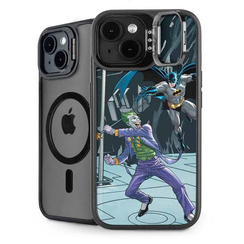 DC Comics The Joker vs Batman Art iPhone 14 Kickstand Case