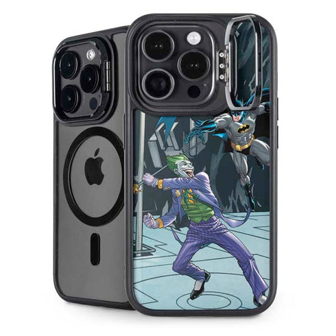 DC Comics The Joker vs Batman Art iPhone 14 Pro Max Kickstand Case