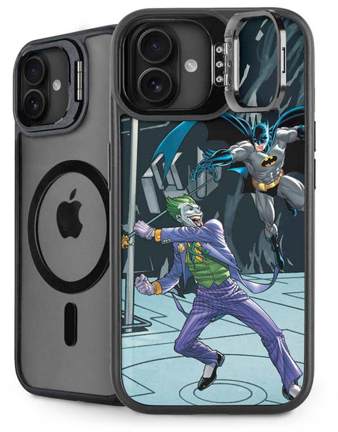 DC Comics The Joker vs Batman Art iPhone 16 Kickstand Case