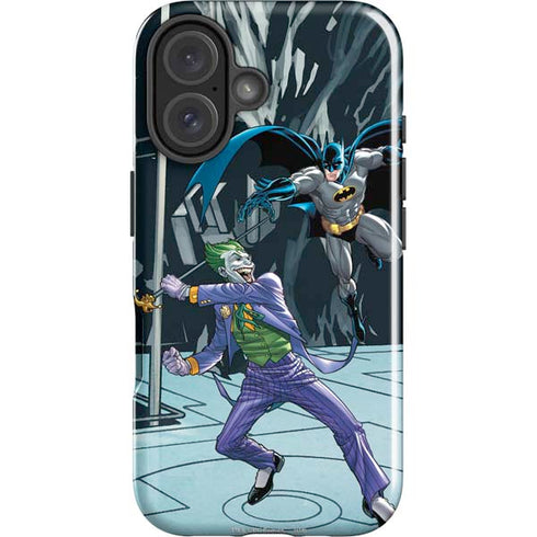 DC Comics The Joker vs Batman Art iPhone 16 Plus Impact Case