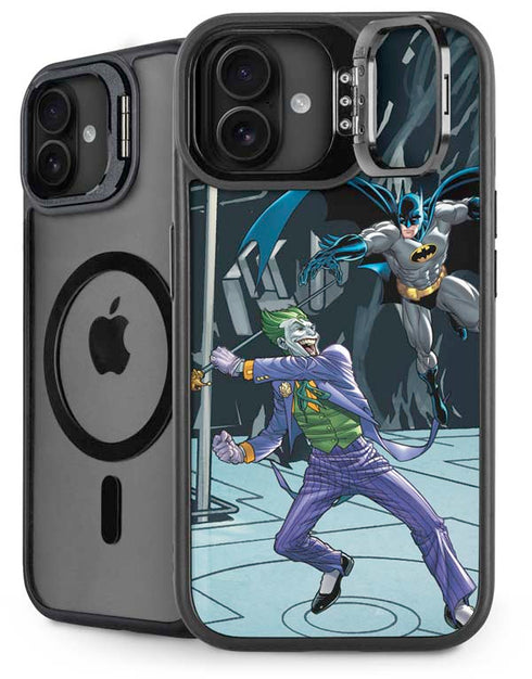 DC Comics The Joker vs Batman Art iPhone 16 Plus Kickstand Case