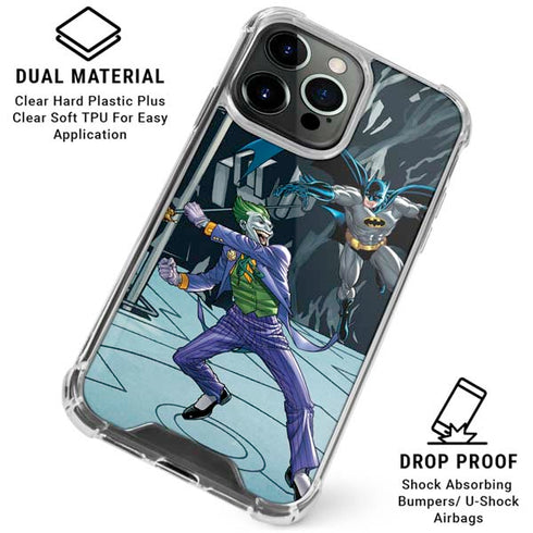 DC Comics The Joker vs Batman Art iPhone 16 Pro Max Clear Case