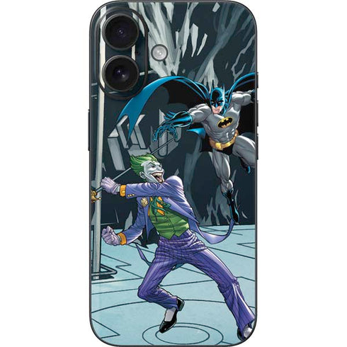 DC Comics The Joker vs Batman Art iPhone 16 Skin