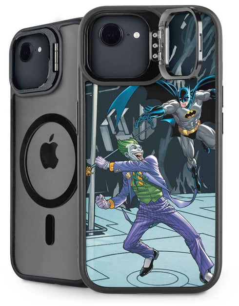 DC Comics The Joker vs Batman Art iPhone 16e Kickstand Case