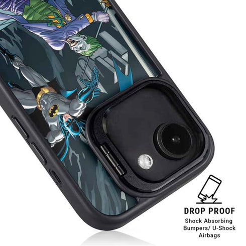 DC Comics The Joker vs Batman Art iPhone 16e Kickstand Case