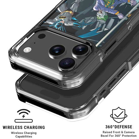 DC Comics The Joker vs Batman Art iPhone 18 Pro Clear Case