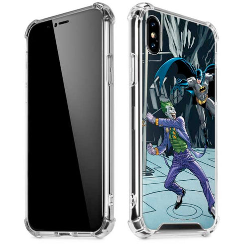 DC Comics The Joker vs Batman Art iPhone X/XS Clear Case