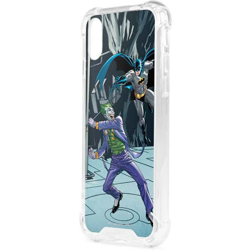 DC Comics The Joker vs Batman Art iPhone XS Clear Case