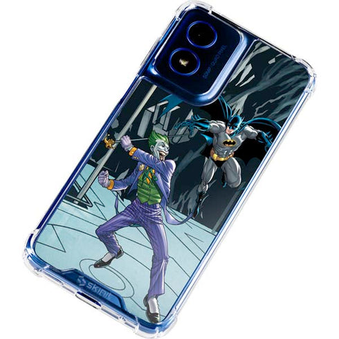 DC Comics The Joker vs Batman Art Moto G Play 4G (2024) Clear Case