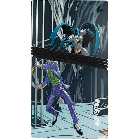 DC Comics The Joker vs Batman Art PS5 Pro Console Skin