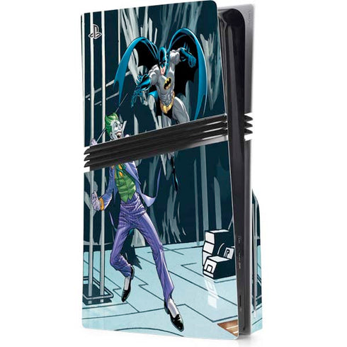 DC Comics The Joker vs Batman Art PS5 Pro Disk Console Skin