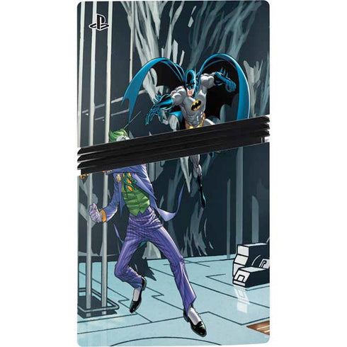DC Comics The Joker vs Batman Art PS5 Pro Disk Console Skin