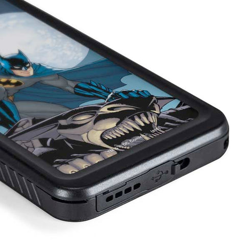 DC Comics Batman Watches Over the City Galaxy S24 Plus Waterproof Case
