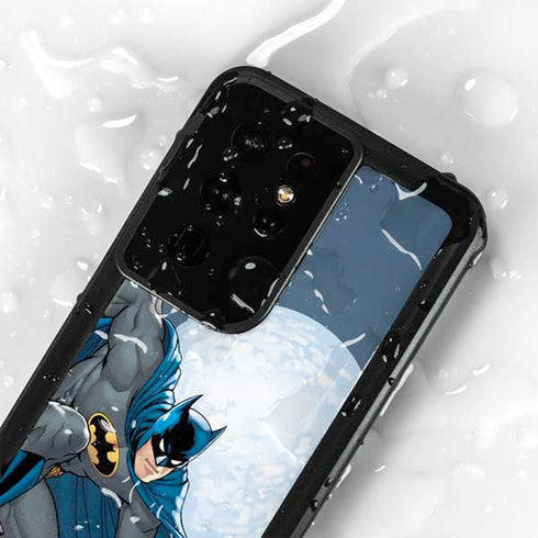 DC Comics Batman Watches Over the City Galaxy S24 Ultra Waterproof Case