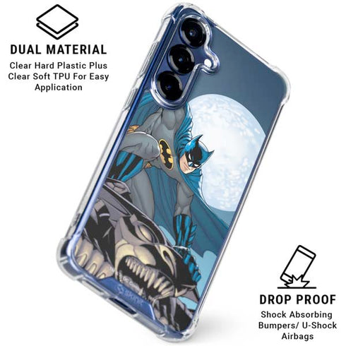DC Comics Batman Watches Over the City Galaxy S25 Clear Case