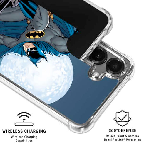 DC Comics Batman Watches Over the City Galaxy S26 Clear Case