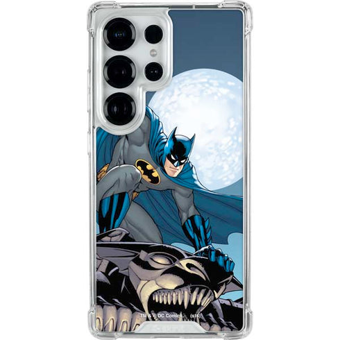 DC Comics Batman Watches Over the City Galaxy S26 Ultra Clear Case