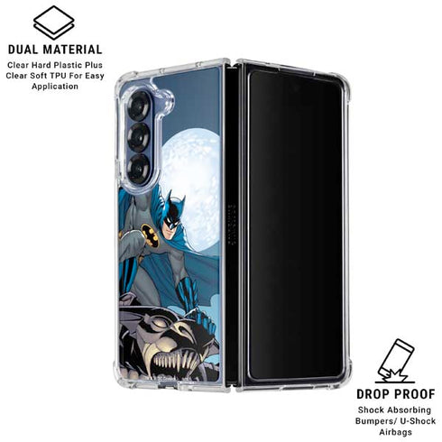 DC Comics Batman Watches Over the City Galaxy Z Fold6 Clear Case