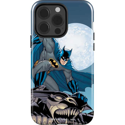 DC Comics Batman Watches Over the City iPhone 15 Pro Impact Case