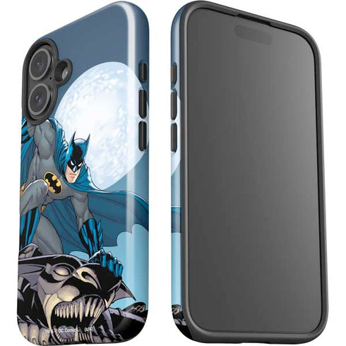 DC Comics Batman Watches Over the City iPhone 16 Plus Impact Case