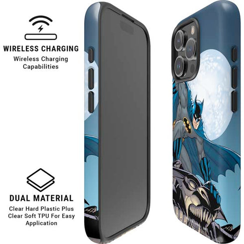 DC Comics Batman Watches Over the City iPhone 16 Pro Magsafe Impact Case