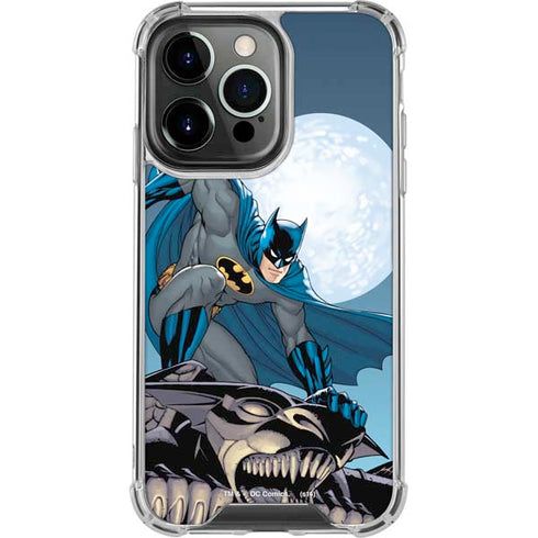 DC Comics Batman Watches Over the City iPhone 16 Pro Max Clear Case