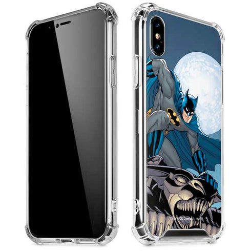 DC Comics Batman Watches Over the City iPhone X/XS Clear Case