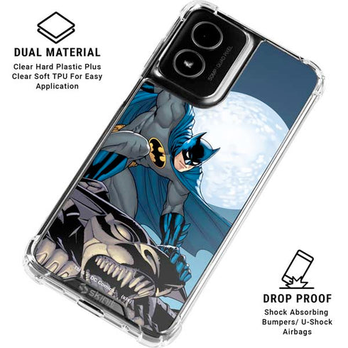 DC Comics Batman Watches Over the City Moto G Power 5G (2024) Clear Case